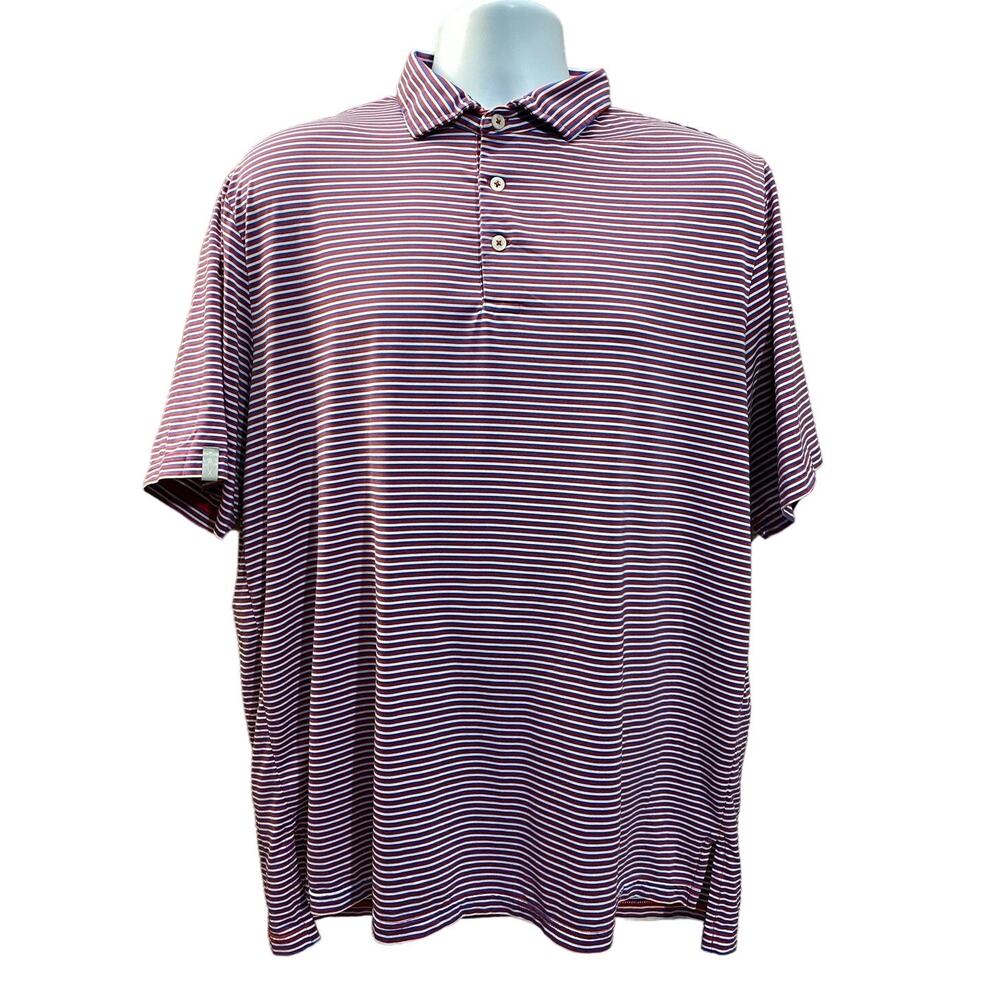 RLX RALPH LAUREN POLO — Men's XL Red White & Blue Performance Golf Shirt